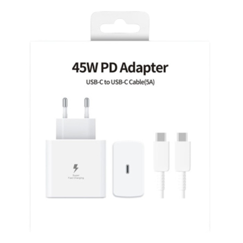 Accesorii Telefon - incarcator rapid usb-c 45w 5a alb