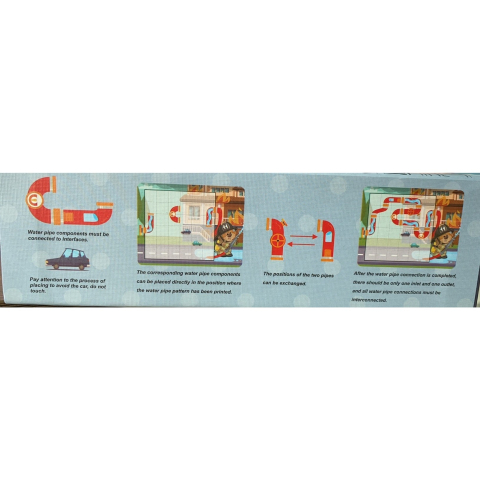 Joc educativ magnetic de interconectare, micul pompier, 15 nivele, 9 carti, multicolor [2]