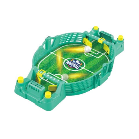 Articole de petrecere - Joc fotbal de masa interactiv, cu 2 mingi incluse, tabla scor, 22.8x12x4 cm, verde