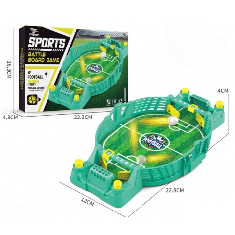 Joc fotbal de masa interactiv, cu 2 mingi incluse, tabla scor, 22.8x12x4 cm, verde [1]