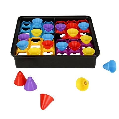 Joc interactiv pentru copii, 4 Hats Off, tabla de joc, figurine palarii, multicolor [3]