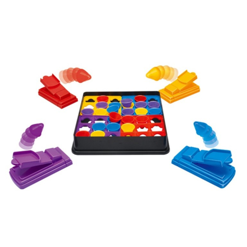 Copii & Jucarii - Joc interactiv pentru copii, 4 Hats Off, tabla de joc, figurine palarii, multicolor