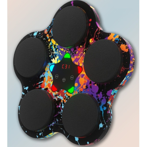 Jucarie de boxat cu muzica si lumini, contor lovituri, conexiune Bluetooth, montare perete [3]