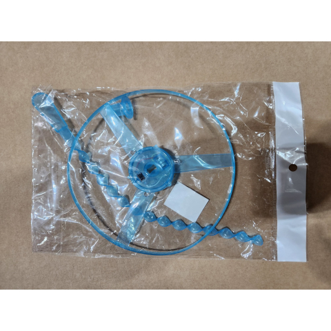 Jucarie disc zburator, aruncator manual, cu lumini LED, din ABS, albastru [1]