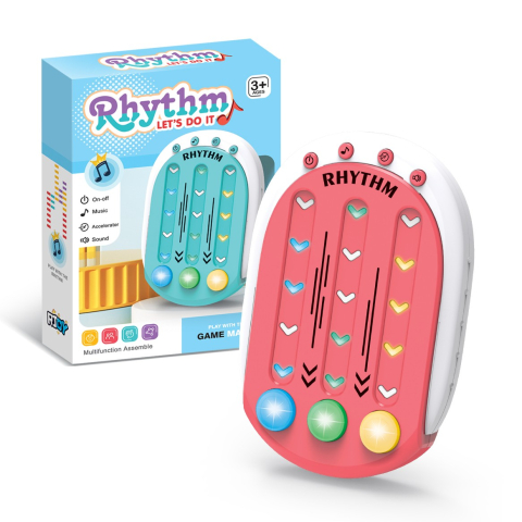 Jucarie interactiva tip jocuri ritmice, 8 niveluri de dificultate, din ABS, rosie [1]