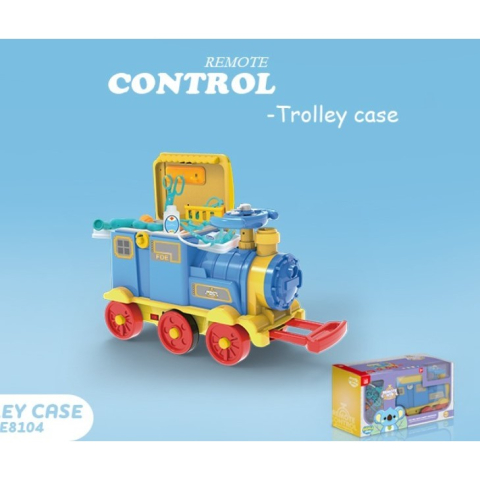 Jucarie locomotiva cu telecomanda, set prim ajutor, maner transport, plastic rezistent [1]