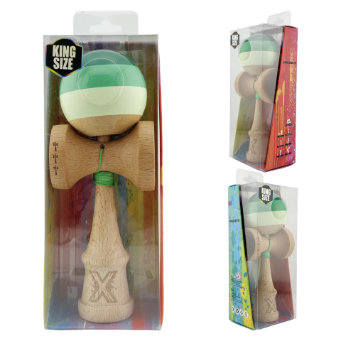 kendama big cups v2 rulment metalic lemn verde mix [9]