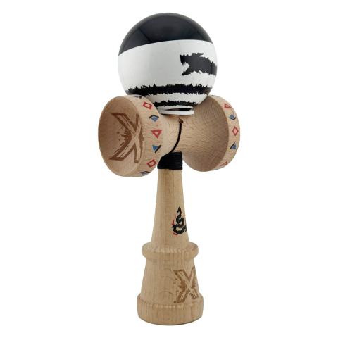 Kendama - kendama cu cupe mari rulment metalic lemn 18 cm