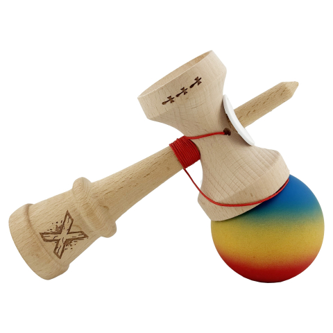 kendama profesionala king size cups rubber grip lemn 18 cm [3]