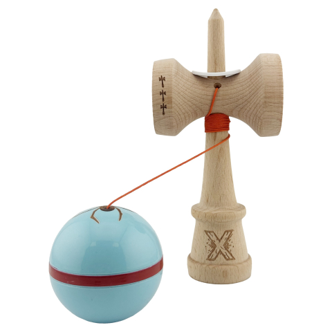 kendama profesionala king size v3 cu cupe mari albastru deschis [3]