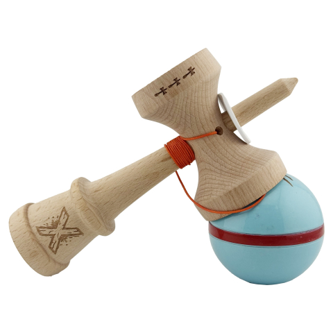 kendama profesionala king size v3 cu cupe mari albastru deschis [4]