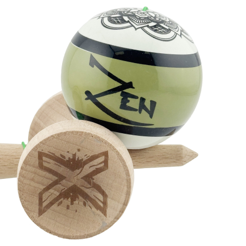 kendama profesionala cu cupe mari din lemn verde [7]