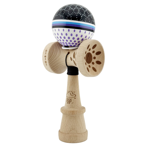 Kendama profesionala, Super Sticky cu Cupe Mari KING SIZE V3, lemn 18 cm, ata 62/65 cm [2]