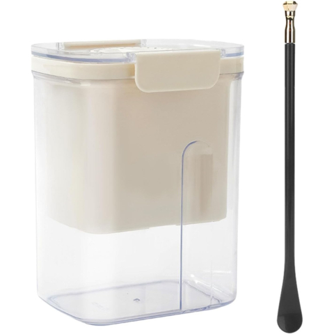 Kit presa pentru branza, filtru de iaurt, arcuri inoxidabil, plastic alb [2]