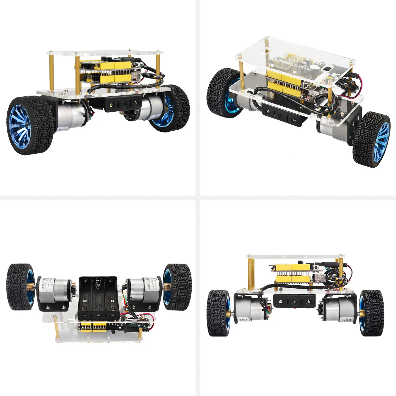 Kit Robot Auto-Echilibrare Arduino Keyestudio KS0193, Bluetooth, MPU6050, Control Android, PID [1]