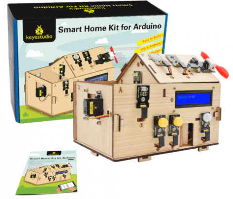 Kit-uri robotica - Kit Smart Home, Keyestudio, 3 limbaje de programare, control Bluetooth, neasamblat