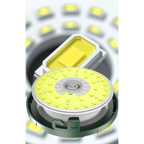 lampa camping led incarcare usb iluminare 10 metri alb verde [9]