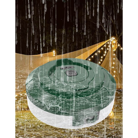 lampa camping led incarcare usb iluminare 10 metri alb verde [7]