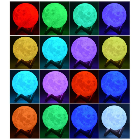 lampa de veghe luna 3d led multicolor 18 cm [7]