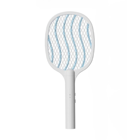 Casa & Gradina - Lampa electrica impotriva tantarilor, reincarcabila USB, plasa aluminiu, alba
