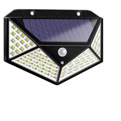 Iluminare acasa sau pe drum - Lampa Solara 100 LED cu Senzor de Miscare – Exterior, Rezistenta IP65