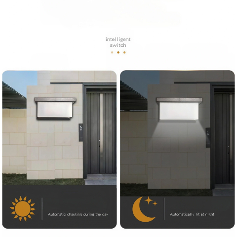 lampa solara de perete exterior LED 18W senzor lumina [3]