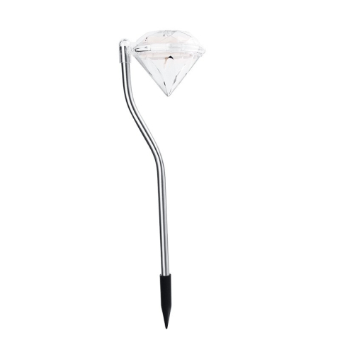 Lampa solara LED pentru gradina, set 4 bucati, tip diamant, multicolor, ABS 30 cm [2]