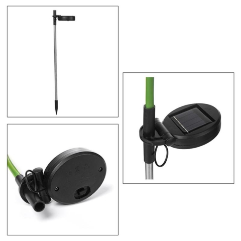 Lampa solara LED tip spic de grau, inaltime 80 cm, lumina calda, rezistenta la apa [2]