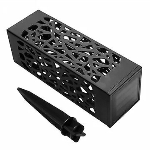 Lampi solare LED, set 6 bucati, tip felinar, lumina alb rece, negru [2]