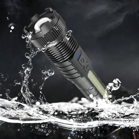 lanterna led cu incarcare usb 10w negru [1]