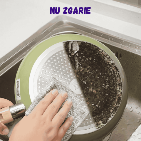 Pachet 20 lavete Argintiu Curat, frecare fara zgariere, reutilizabile, pentru vase si bucatarie [1]