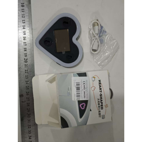 Lumina auto ambientala, model inima, incarcare solara si USB, afisaj baterie [6]