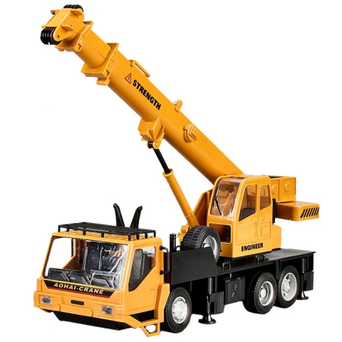 Copii & Jucarii - Macara jucarie telecomandata, brat extensibil functional, plastic durabil, 33x28x10 cm