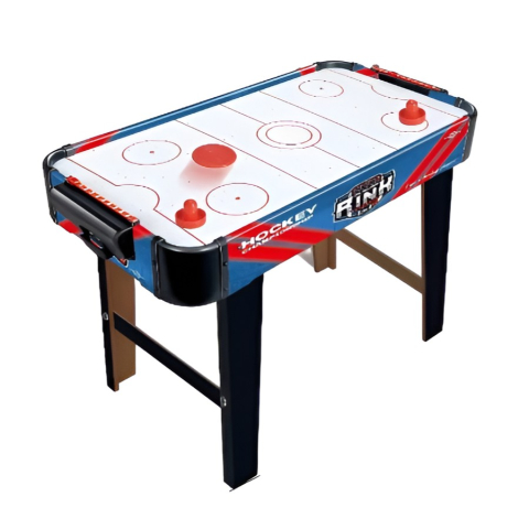 Jocuri Educative - masa air hockey cu picioare lungi albastra
