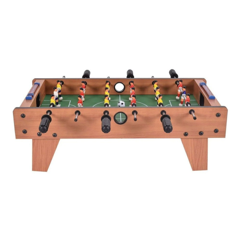 Masa de fotbal cu teren si 18 jucatori, 6 manere, tablou pentru scor, metal si lemn, 69x36.5x23 cm [3]