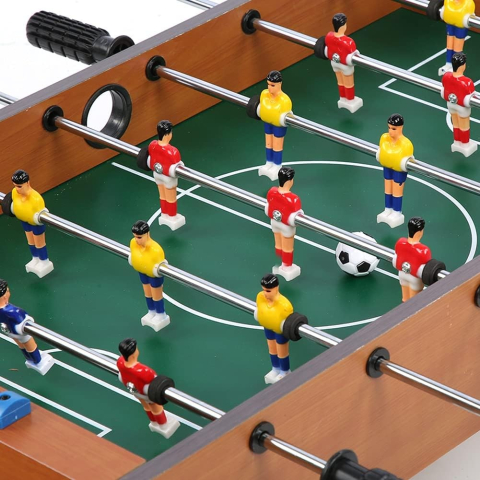Masa de fotbal de masa, cu 18 jucatori, tablou pentru scor, lemn si metal [4]