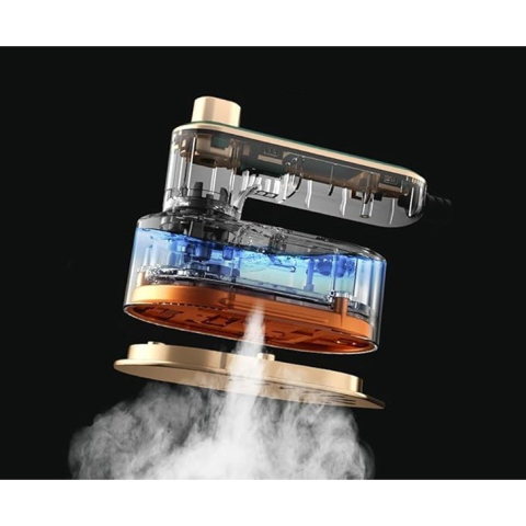 Mini fier de calcat portabil, pliabil cu abur, 40W, 50 ml, alb [3]