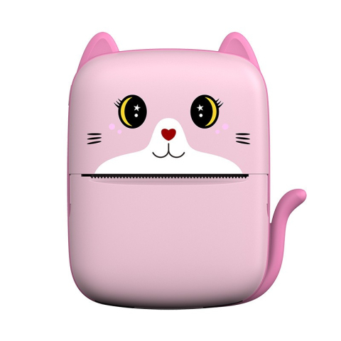 Kit-uri Robotica - Mini imprimanta foto portabila, model Pisicuta, print alb-negru, incarcare USB