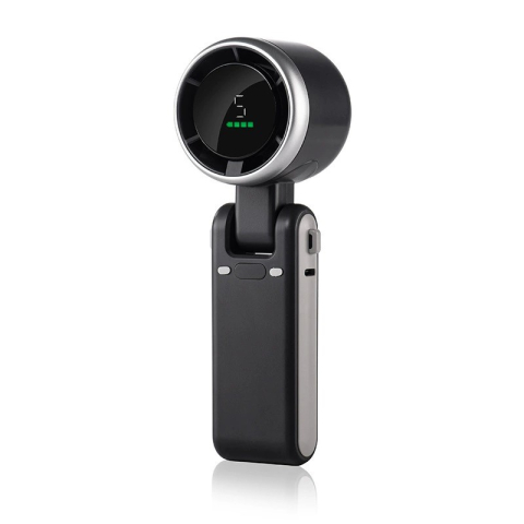 Umidificatoare & Aer - Mini ventilator portabil, 5 trepte viteza, afisaj digital, incarcare USB-C