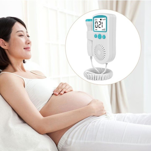 Monitor fetal Doppler portabil, ecran LCD 4.5 cm, din ABS, verde [2]