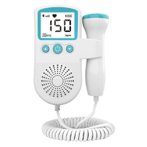 Copii & Jucarii - Monitor fetal Doppler portabil, ecran LCD 4.5 cm, din ABS, verde