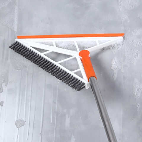 Mop multifunctional cu racleta silicon, maner telescopic, curatare eficienta [1]