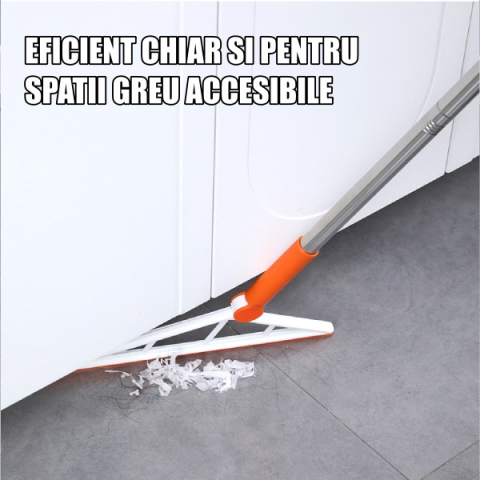 Mop multifunctional cu racleta silicon, maner telescopic, curatare eficienta [6]