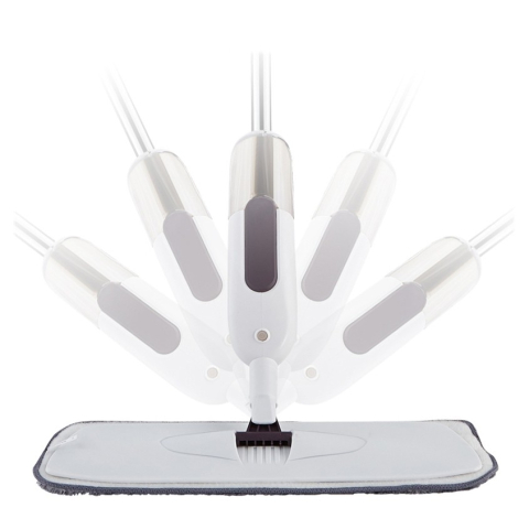 mop plat cu pulverizator si rezerva microfibra alb [3]