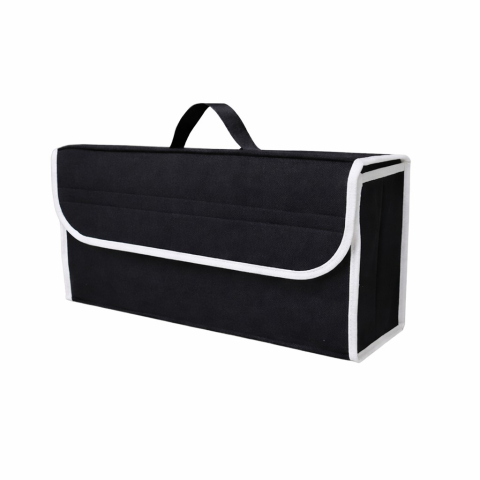 Accesorii Auto - Organizator portbagaj auto pliabil, cutie depozitare multifunctionala, material textil non woven, negru