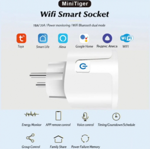 Pachet 2 Prize Wifi Smart cu monitorizare consum Tuya, 16A [1]