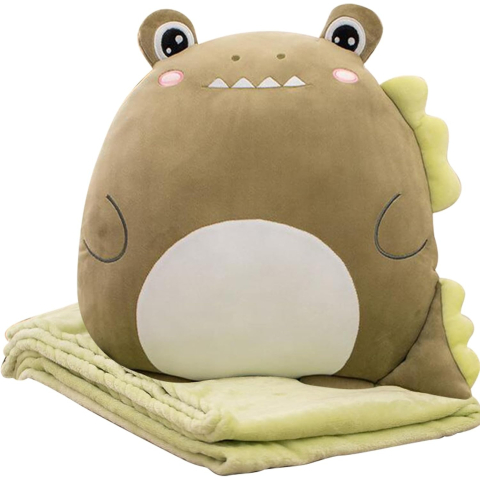 Ingrijire Personala & Sanatate - patura 2in1 model crocodil microfibra verde