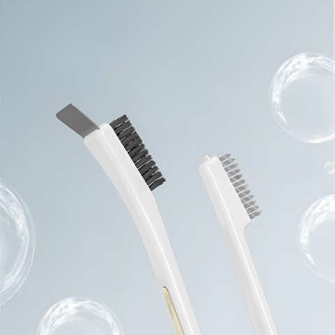 Perie de sarma pentru bucatarie, set doua bucati, maner lung ergonomic, peri din otel [10]