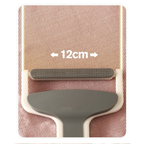 Perie pentru indepartarea parului si scamelor, maner confortabil, 12 x 15 cm, alb gri [4]