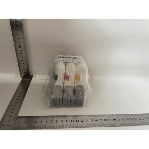 Perii de curatat 2 in 1, set 3 bucati, pentru canale si colturi, plastic alb [4]